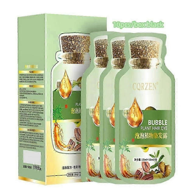 Natural Plant Hair Dye Bubble New Botanical Based Grey Hair Color Bubble Dye