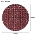 thumbnail image 6 of Red Christmas Plaid and Snowflake Pattern Round Tablecloth 60"x60",Wrinkle Wipeable Table Cloth for Kitchen Dining Room Picnic Patio Party, 6 of 6