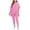 Pink, variant on Censtreet Women's V-neck Pajamas Set Short Sleeve Sleepwear Tops with Long Pants Pjs Set Nightwear