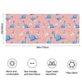 thumbnail image 3 of Pink Cartoon Dinosaurs Eggs Pattern Bathroom Rugs Mat,Non Slip Microfiber Bathroom Rug,Rubber Backing,Soft Bathroom Mats for Bathroom Floor,Tub and Shower,60x24in(150x60cm), 3 of 5