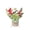 A, variant on Kojanyu Mini Artificial Christmas Arrangement, Small Potted Centerpiece with Red Berries, Tabletop Holiday Decor for Home Party Mantel.
