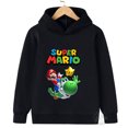 thumbnail image 2 of Ropa infantil con estampado creativo de Super Mario, sudadera informal de calle para hermano, sudadera deportiva para exteriores, sudadera con capucha para hermano de 3 a 14 años, 2 of 4