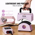 thumbnail image 5 of VEVOR Hat Press Machine, Mini Hat Heat Press for Caps with Integrated Control Panel, Cap Heat Press Machine with 5.9x3.15 inch Curved Heating Plate, Safety Base,and Glove,Automatic Shut-Off,Purple, 5 of 9