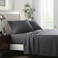 thumbnail image 3 of JML Twin Sheet Set Dark Grey,Microfiber Bedding Sheet & Pillowcases,Fade Resistant,3 Piece, 3 of 5