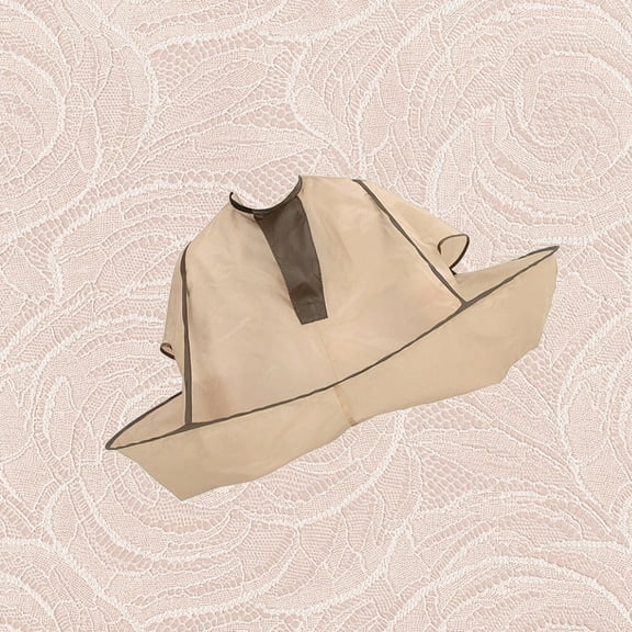 RENACLIPY Beige Hair Cutting Cape for Salon and Barber Use, Easy to Clean Polyester Styling Cape, 1 Piece for Haircuts