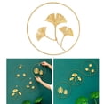 thumbnail image 3 of Adorno de pared con forma de hoja dorada, diseño de plantas, estilo nórdico, fondo con forma de hoja Hoja de Ginkgo A, 3 of 9