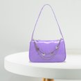 thumbnail image 1 of Vintage mujer mariposa cadena PU axila bolso Casual pequeño bolso (púrpura), 1 of 6