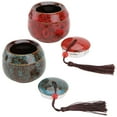 thumbnail image 2 of Shisuyan 2 Pcs Boîtes de Rangement pour Bonbons Thé Feuilles de Thé avec Couvercle (Rouge, Bleu), 2 of 8