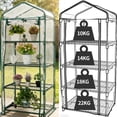 thumbnail image 6 of ArtBeek Green House Portable Plastic Greenhouses with Heavy Duty Transparent PVC with Plant Growing Lights (4_Tier), 6 of 7