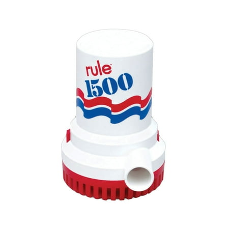 UPC: 0042237083609 | Rule 1500 GPH Non-Automatic Bilge Pump – 24v