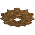 thumbnail image 3 of Ekena Millwork 17 1/2"OD x 4"ID x 1"P Preston Ceiling Medallion (Fits Canopies up to 4"), Hand-Painted Smokey Topaz Crackle, 3 of 5