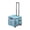Turquoise/Grey, variant on SVYP Collapsible Mobile Utility Cart with Storage Bag Organizer, Rolling Tote, Black/Grey