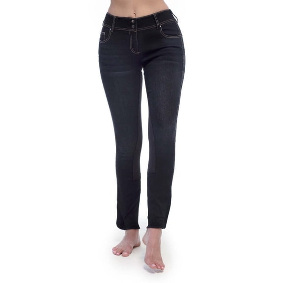 Goode Rider Equestrian Black Denim F/S Jean 34R