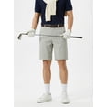 thumbnail image 2 of MEILIHUA Men's 9" Golf Shorts with Hidden Expandable Waist, Flat Front Dress Shorts, Lightweight Performance Bermuda, 2 of 11