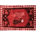 thumbnail image 1 of Ahgly Company Indoor Rectangle Animal Red Traditional Area Rugs, 8' x 12', 1 of 4