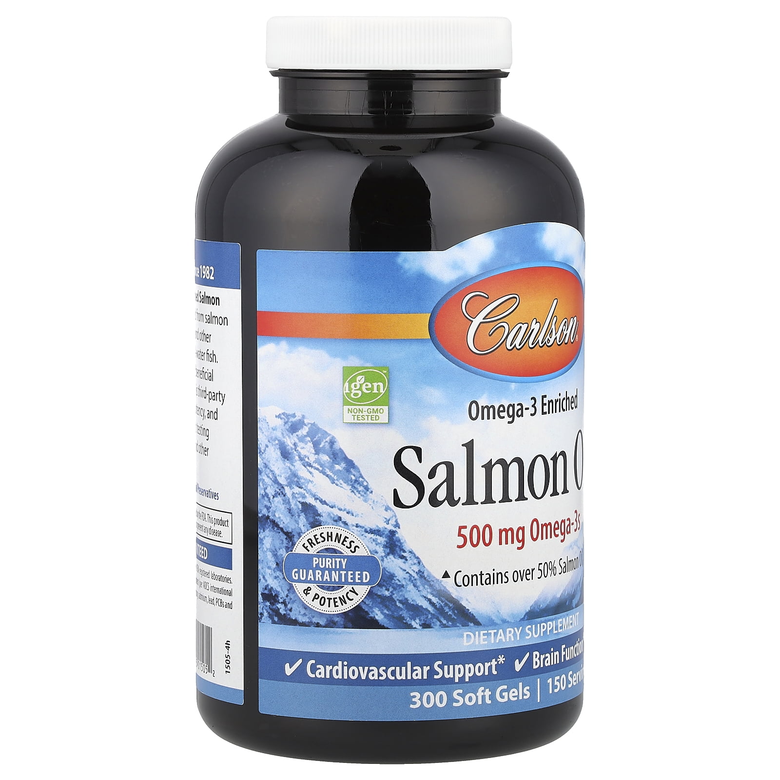 Carlson Norwegian Salmon Oil 500mg - 300 Softgels