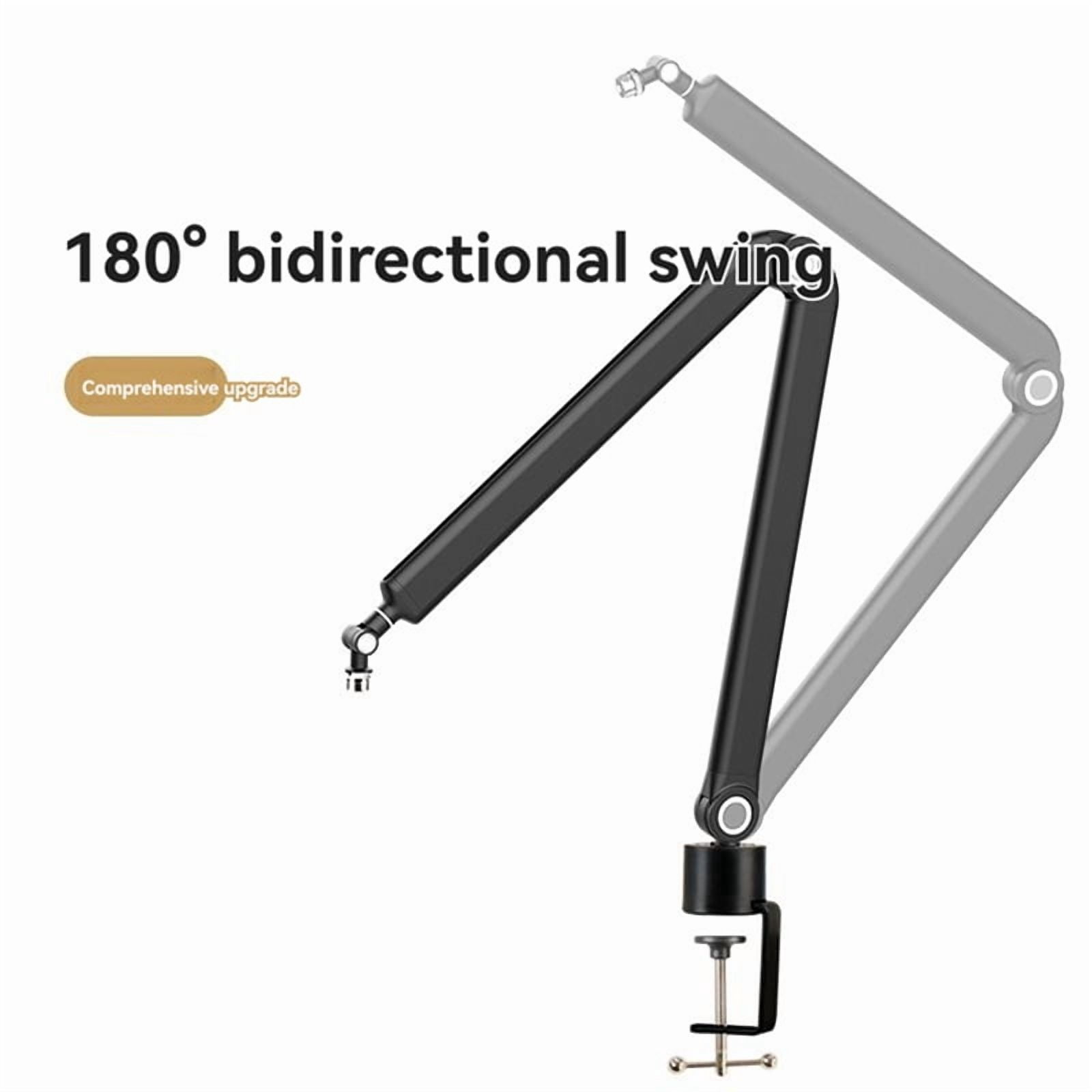 Microphone Boom Arm,360°Rotatable Mic Stand,Microphone Holder with 3/8in 5/8in Adapters,Microphone Arm with Accessories
