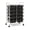Black, variant on 10-Drawer Rolling Storage Cart, Mobile Organizer Cart with Wheels, Metal Frame, Multicolor/Black/Beige & Gray, Home Office Classroom Storage