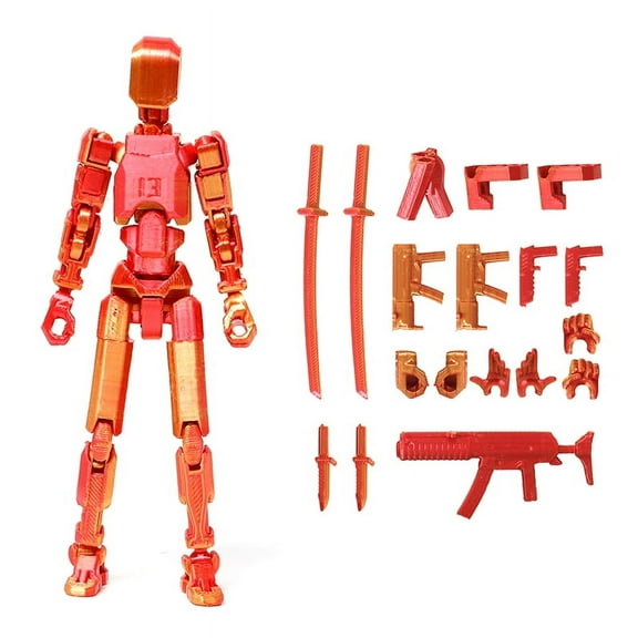 Multi-Jointed Movable Robot 3d Printed Mannequin Toyslucky 13 Dummy Action Figures Toys Gifts