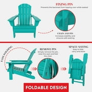 Paradise Outdoor Folding Poly Adirondack Chair