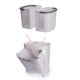 thumbnail image 5 of Laundry Hamper Dirty Clothes Hamper Laundry Basket With Wheels Laundry Basket Bottom Opening Closing Design Dirty Clothes Hamper With Storage Shelf For Bathroom ANGGREK JB3112, 5 of 8