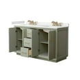 thumbnail image 2 of Wyndham Collection Wcf414160d-Qtz-Us3mxx Strada 60" Free Standing Double Basin Vanity Set, 2 of 7
