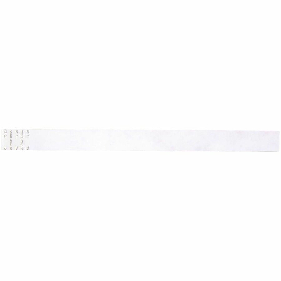 SICURIX Sequentially Numbered Security Wristbands, 3/4", Red, Pack of 100