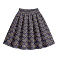 thumbnail image 5 of Wxolcjlv Womens Oktoberfest Ornate Print Pleated Midi Skirt High Waist Folk Bavarian Festival Skirts, 5 of 5