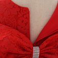 thumbnail image 2 of Pejock 0-24 Months Kids Pageant Flower Girl Dress Little Girls Party Wedding Formal Dresses Toddler Girls Net Yarn Embroidery Rhinestone Bowknot Birthday Party Gown Long Dresses Headband Suit, 2 of 5