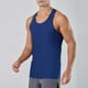 thumbnail image 1 of pstuiky Camisetas sin mangas para hombre, Camiseta deportiva informal de color liso y elástica con cuello redondo para hombre Chaleco para hombre m, 1 of 8