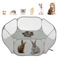 thumbnail image 1 of Corral para Mascotas Pawaboo para Animales Pequeños Impermeable con Estructura de Acero Gris, 1 of 8