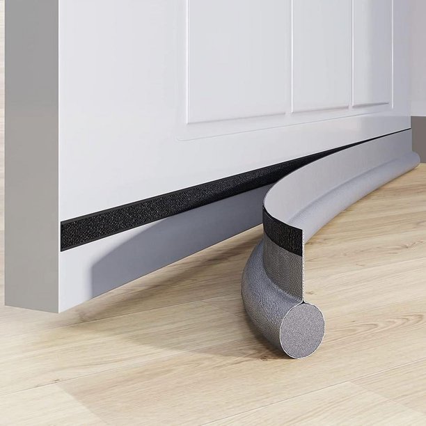 1pc Adjustable Self-Adhesive Door Draft Stopper - Sound-Proof and Weather-Proof Under Door Seal Strip for Cold and Noise Reduction