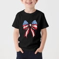 thumbnail image 4 of T-Shirt pour Enfants, Imprimé de la Fête de l'Indépendance à Manches Courtes et Col Rond, Haut Décontracté et Polyvalent pour Garçons et Filles de 3 à 15 Ans, 4 of 5