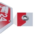 thumbnail image 3 of Señalamiento: "No estacionarse. Entrada y salida las 24 horas" color blanco y rojo, Serikat Diseño. Plástico estireno calibre 40, medidas: 40 x 19 cm, para exteriores. Letrero, Señal prohibitiva., 3 of 4