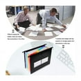 Expandable 7Pocket Office Organizer Rainbow Hanging File Folder for