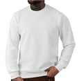thumbnail image 2 of pstuiky camisa de manga larga para hombre, Suéter deportivo informal de manga larga con cuello redondo y color liso para hombre camisetas de hombre l, 2 of 9