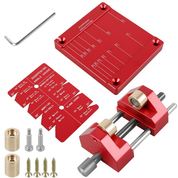 MTFun Honing Guide Tool System for Woodworking Planes and Chisels, Adjustable Chisel Sharpening Kit for 5/32inch-3inch