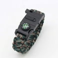 thumbnail image 2 of Transemion Polyester Survival Tool Multi-Functional Survival Bracelet Suitable For Camping Compass green, 2 of 6