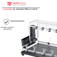 thumbnail image 3 of Escurridor De Platos De Aluminio Milan Namaro Design, 3 of 7