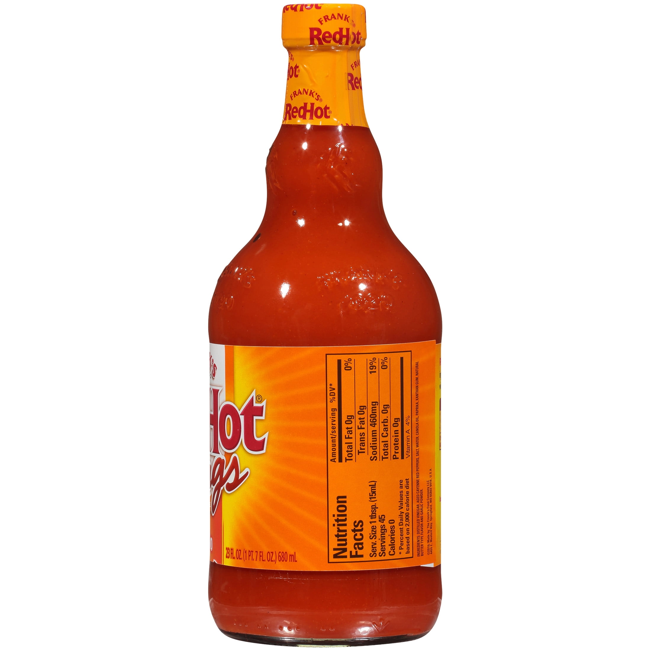 Frank's RedHot Kosher Buffalo Wings Hot Sauce, 23.0 fl oz Bottle