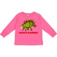 thumbnail image 3 of Inktastic Santa-saurus Christmas Dinosaur Boys or Girls Long Sleeve Toddler T-Shirt, 3 of 5
