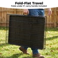 thumbnail image 6 of Alvantor 36-48 Inch Double Door Dog Crate - Heavy Duty Foldable Metal Cage with Divider, Removable Tray & Enhanced Safety Design for Large Dogs, Black, 6 of 7
