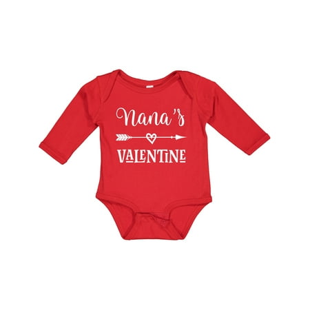 

Inktastic Nana Valentine Grandchild Gift Baby Girl Long Sleeve Bodysuit