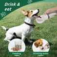 thumbnail image 3 of PUPIHOM Dog Travel Water Bottle and Food Dispenser- Portable Travel Dispenser with Leak-Proof Bowl with Poop Bag- Outdoor Pet Water Bottle for Walking, Hiking, and Traveling - Length: 12.6", 3 of 9