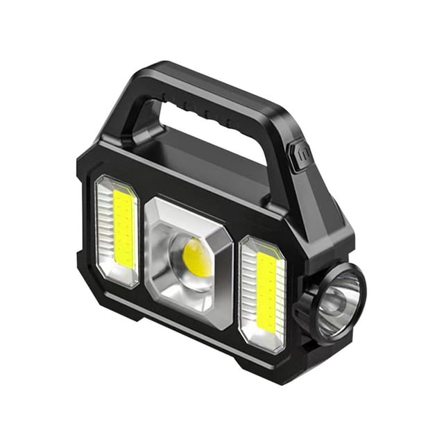 Vwrxbz Multi-Function Solar Powered Flashlight Lantern COB LED Hand Lamp Waterproof Outdoor