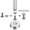 thumbnail image 4 of Uxcell 200 Sets Leather Rivets 12mm x 8mm Metal with 3 Setter Tools for Craft, Gunmetal, 4 of 6