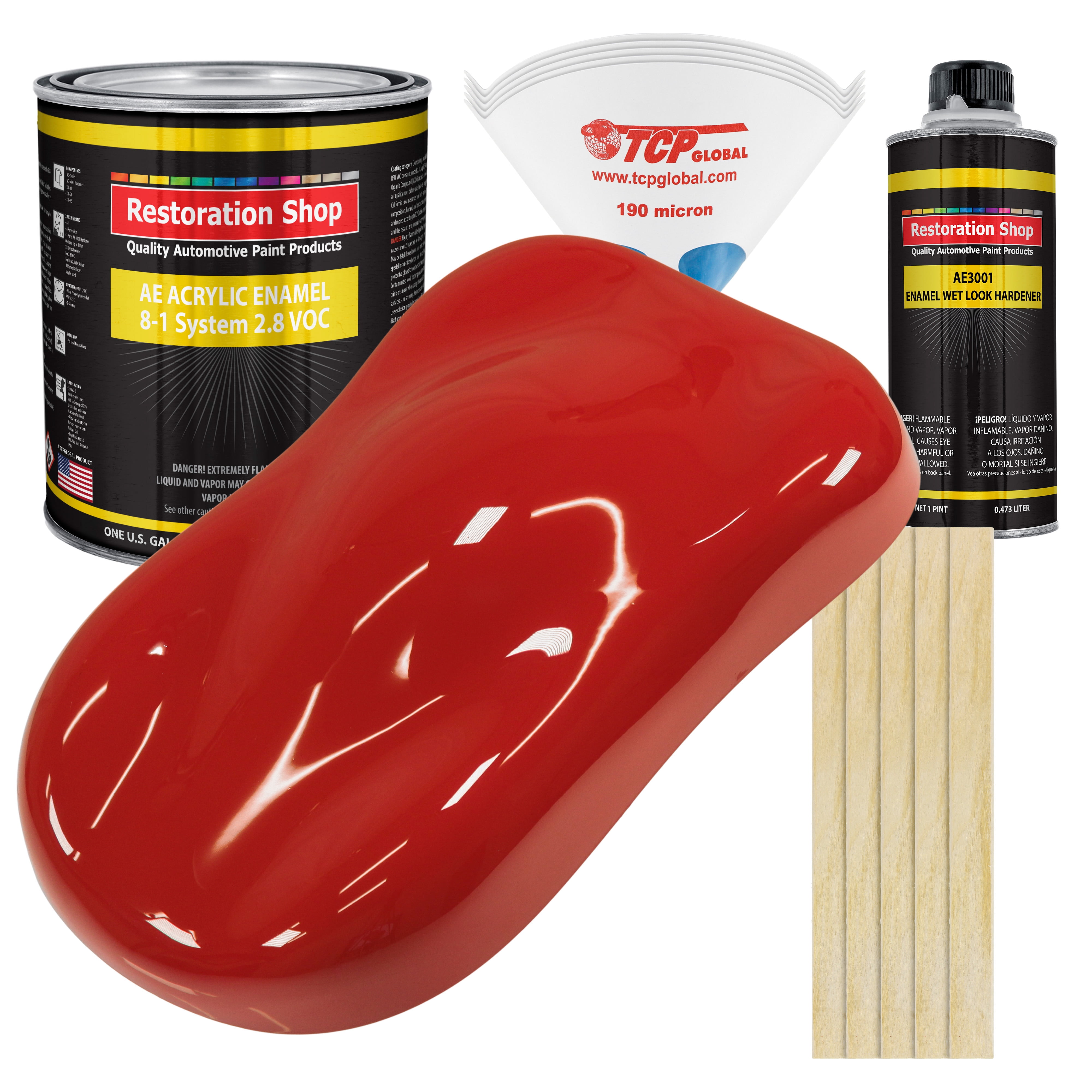 Restoration Shop Jalapeno Bright Red Acrylic Enamel Auto Paint