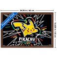 thumbnail image 3 of Pokémon: Colorful Doodle - Pikachu Wall Poster, 14.725" x 22.375" Framed, 3 of 5