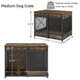 thumbnail image 4 of UniPaws  Slid Door Dog Crate -  Rustic, 4 of 7
