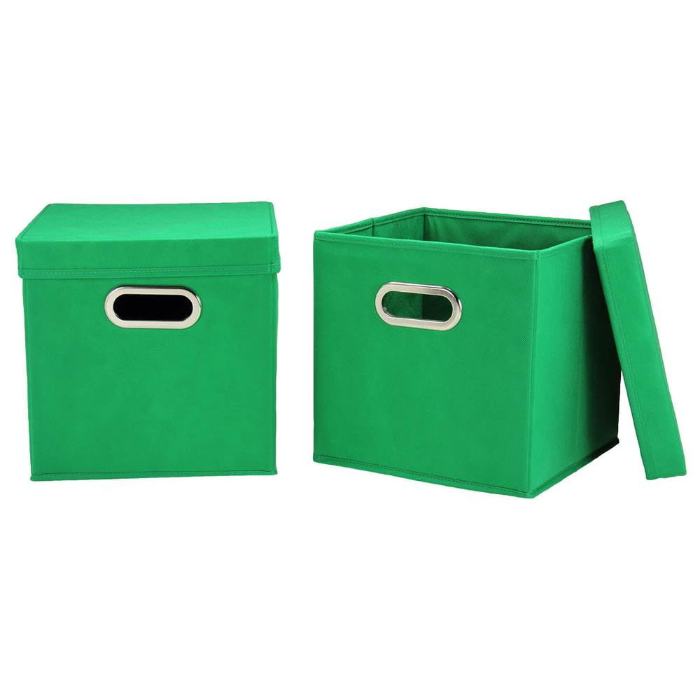 Storage Cubes in Green Set of 2
